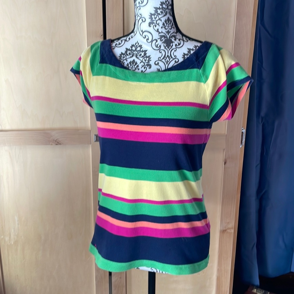 Ralph Lauren Multi Color Striped Top, Size L